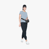 Worn as a fanny pack on Faye (5'7")